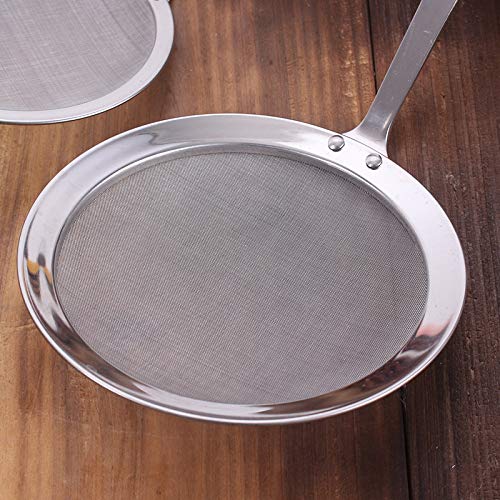 i Kito Fat Skimmer Spoon  Stainless Steel Fine Mesh Strainer Hot Pot Foam Grease Oil Skimming (Dia 5.5 Inch) - Image 2